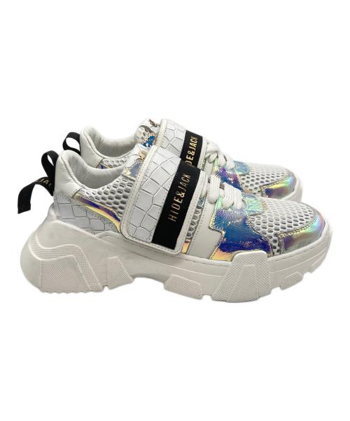 HIDE&JACK（ハイドアンドジャック）HIDE&JACK (ハイドアンドジャック) ローカットスニーカー ホワイト サイズ:36の古着・服飾アイテム