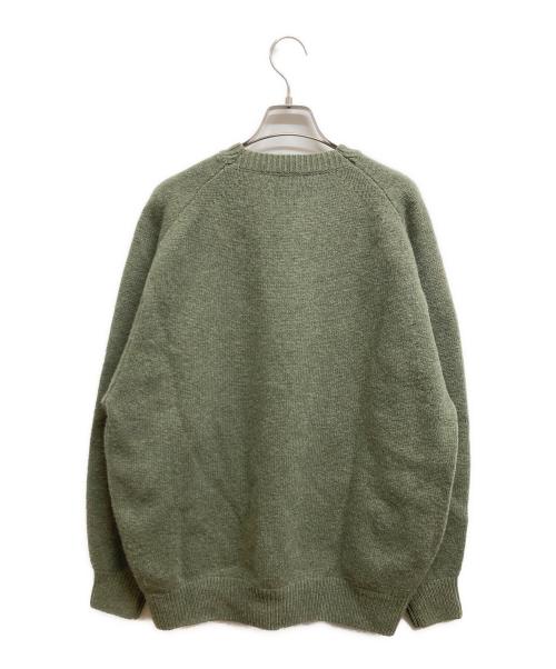 H BEAUTY&YOUTH（エイチ ビューティー&ユース）H BEAUTY&YOUTH (エイチ ビューティー&ユース) クルーネックニット グリーン サイズ:Mの古着・服飾アイテム