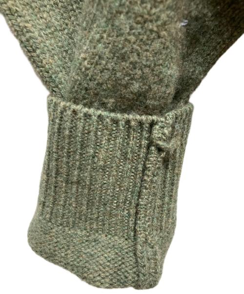 H BEAUTY&YOUTH（エイチ ビューティー&ユース）H BEAUTY&YOUTH (エイチ ビューティー&ユース) クルーネックニット グリーン サイズ:Mの古着・服飾アイテム