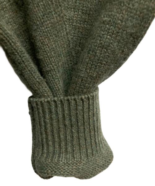 H BEAUTY&YOUTH（エイチ ビューティー&ユース）H BEAUTY&YOUTH (エイチ ビューティー&ユース) クルーネックニット グリーン サイズ:Mの古着・服飾アイテム