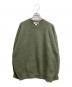 H BEAUTY&YOUTH（エイチ ビューティー&ユース）の古着「クルーネックニット」｜グリーン