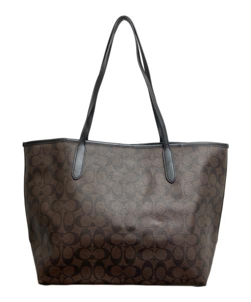 COACH（コーチ）COACH (コーチ) シティ トート シグネチャー キャンバス ブラウンの古着・服飾アイテム