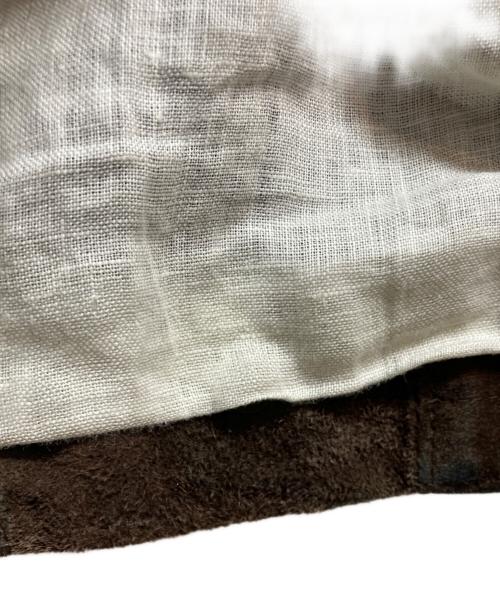 Cinquanta（チンクワンタ）Cinquanta (チンクワンタ) スエードシングルライダースジャケット ブラウン サイズ:46の古着・服飾アイテム