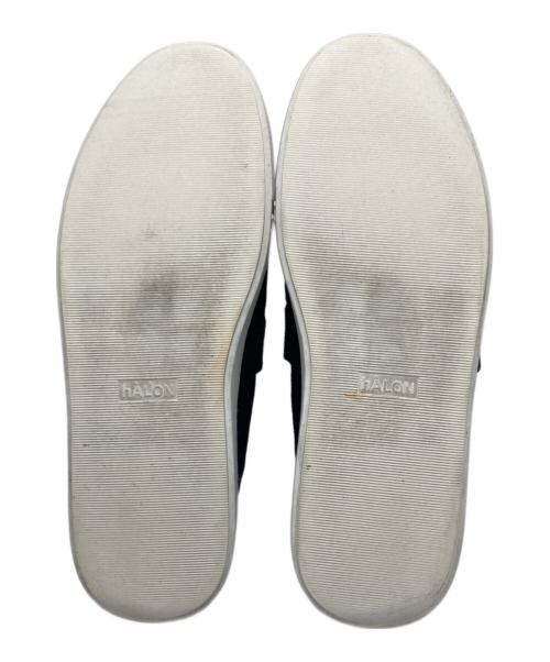 hALON（アーロン）hALON (アーロン) モックストラップスウェードスニーカー ブラック サイズ:US7.5の古着・服飾アイテム