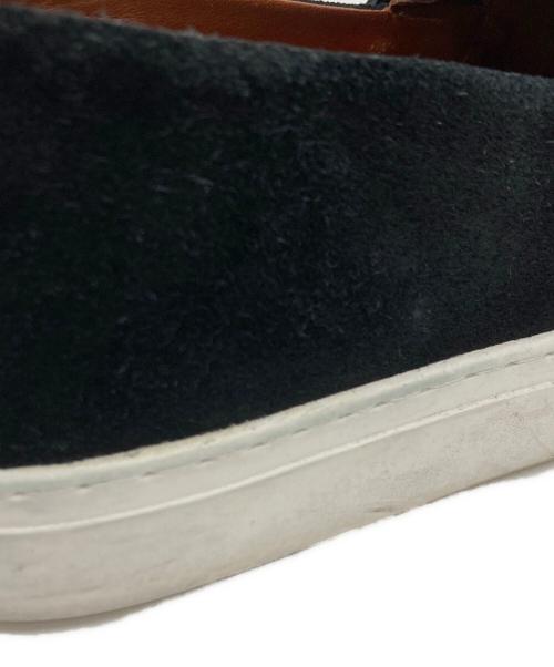 hALON（アーロン）hALON (アーロン) モックストラップスウェードスニーカー ブラック サイズ:US7.5の古着・服飾アイテム