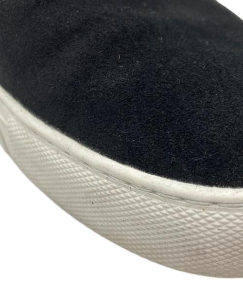 hALON（アーロン）hALON (アーロン) モックストラップスウェードスニーカー ブラック サイズ:US7.5の古着・服飾アイテム