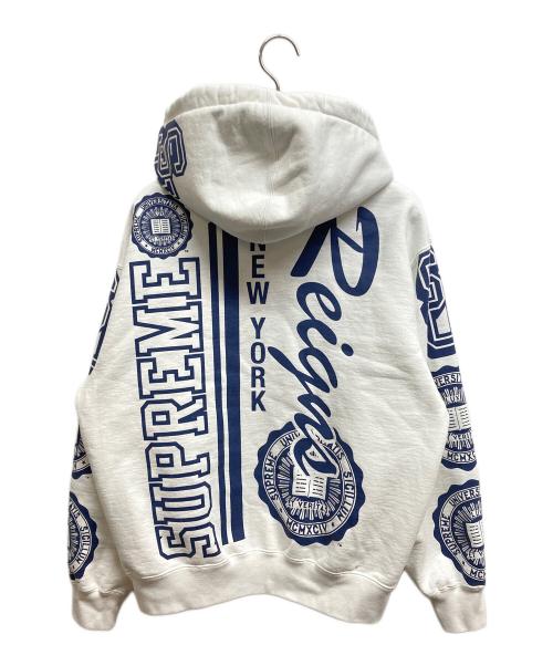 SUPREME（シュプリーム）Supreme (シュプリーム) 25FW Knowledge Reigns Zip Up Hooded Sweatshirt ホワイト サイズ:Sの古着・服飾アイテム
