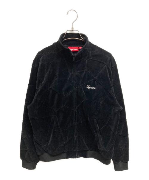 SUPREME（シュプリーム）Supreme (シュプリーム) 25SS Patchwork Velour Track Jacket ブラック サイズ:Sの古着・服飾アイテム