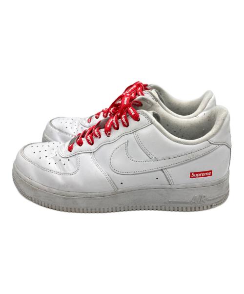NIKE（ナイキ）NIKE (ナイキ) Supreme (シュプリーム) Air Force 1 Low ローカットスニーカー ホワイト サイズ:UK8の古着・服飾アイテム