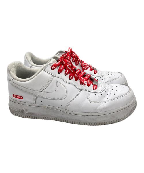 NIKE（ナイキ）NIKE (ナイキ) Supreme (シュプリーム) Air Force 1 Low ローカットスニーカー ホワイト サイズ:UK8の古着・服飾アイテム