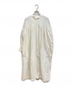 mina perhonenミナ ペルホネン）の古着「ブラウスワンピース」｜ホワイト