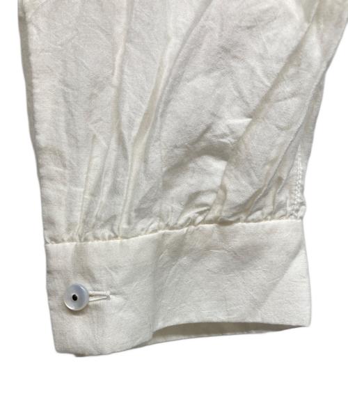 mina perhonen（ミナ ペルホネン）mina perhonen (ミナ ペルホネン) ブラウスワンピース ホワイト サイズ:40の古着・服飾アイテム