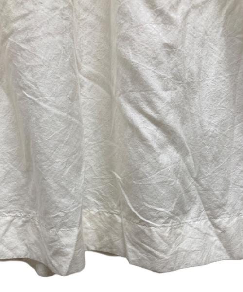 mina perhonen（ミナ ペルホネン）mina perhonen (ミナ ペルホネン) ブラウスワンピース ホワイト サイズ:40の古着・服飾アイテム