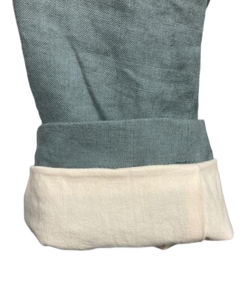 PAUL SMITH（ポールスミス）Paul Smith (ポールスミス) リネントレンチコート グリーン サイズ:Mの古着・服飾アイテム