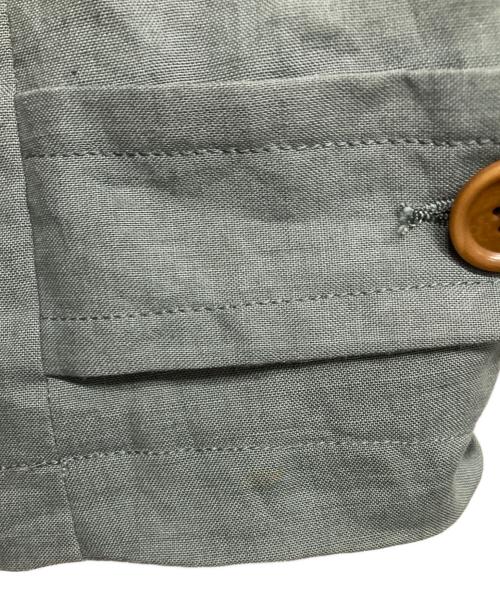 PAUL SMITH（ポールスミス）Paul Smith (ポールスミス) リネントレンチコート グリーン サイズ:Mの古着・服飾アイテム