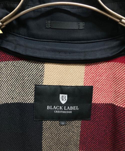 BLACK LABEL CRESTBRIDGE（ブラックレーベル クレストブリッジ）BLACK LABEL CRESTBRIDGE (ブラックレーベル クレストブリッジ) ライナー付きトレンチコート ブラック サイズ:LLの古着・服飾アイテム