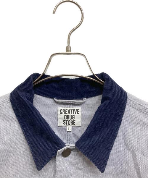 creative drug store（クリエイティブドラッグストア）creative drug store (クリエイティヴドラッグストア) カバーオール グレー サイズ:Lの古着・服飾アイテム