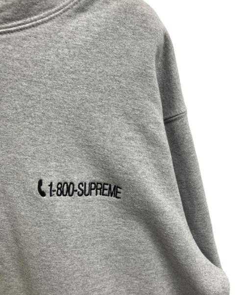 SUPREME（シュプリーム）Supreme (シュプリーム) 19AW 1-800 Hooded Sweatshirt グレー サイズ:Freeの古着・服飾アイテム