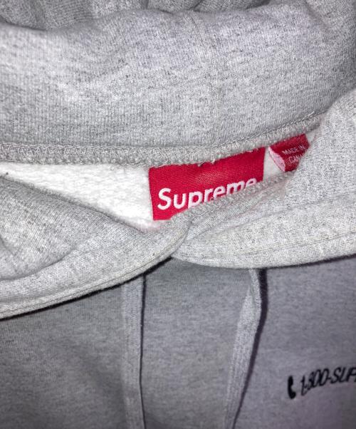 SUPREME（シュプリーム）Supreme (シュプリーム) 19AW 1-800 Hooded Sweatshirt グレー サイズ:Freeの古着・服飾アイテム