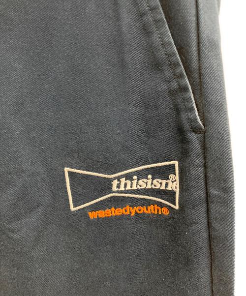 thisisneverthat（ディスイズネバーザット）thisisneverthat (ディスイズネバーザット) Wasted Youth (ウェイステッドユース) コラボワークパンツ ネイビー サイズ:Lの古着・服飾アイテム
