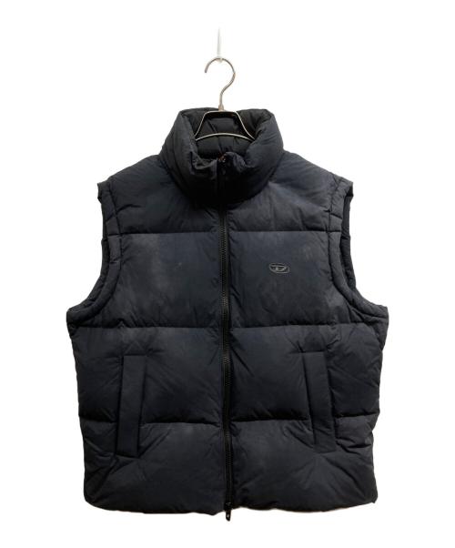 DIESEL（ディーゼル）DIESEL (ディーゼル) 中綿ベスト ブラック サイズ:46の古着・服飾アイテム