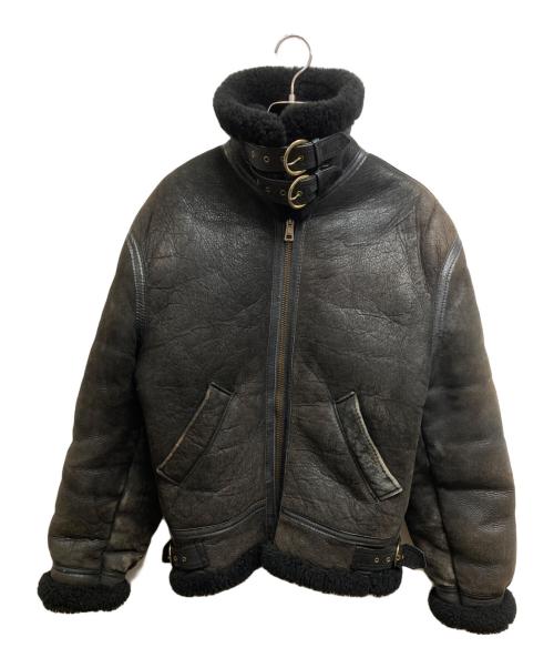 US SHEEPSKIN（USシープスキン）US SHEEPSKIN (USシープスキン) B-3ムートンフライトジャケット ブラック サイズ:不明の古着・服飾アイテム
