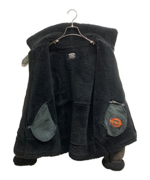US SHEEPSKIN（USシープスキン）US SHEEPSKIN (USシープスキン) B-3ムートンフライトジャケット ブラック サイズ:不明の古着・服飾アイテム