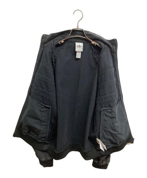 adidas（アディダス）adidas (アディダス) ファースト ブラックデニム トラックトップ ブラック サイズ:Mの古着・服飾アイテム