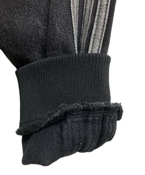 adidas（アディダス）adidas (アディダス) ファースト ブラックデニム トラックトップ ブラック サイズ:Mの古着・服飾アイテム