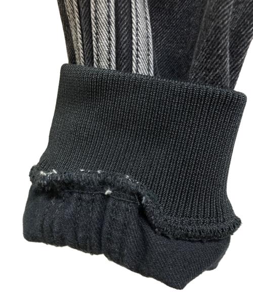 adidas（アディダス）adidas (アディダス) ファースト ブラックデニム トラックトップ ブラック サイズ:Mの古着・服飾アイテム