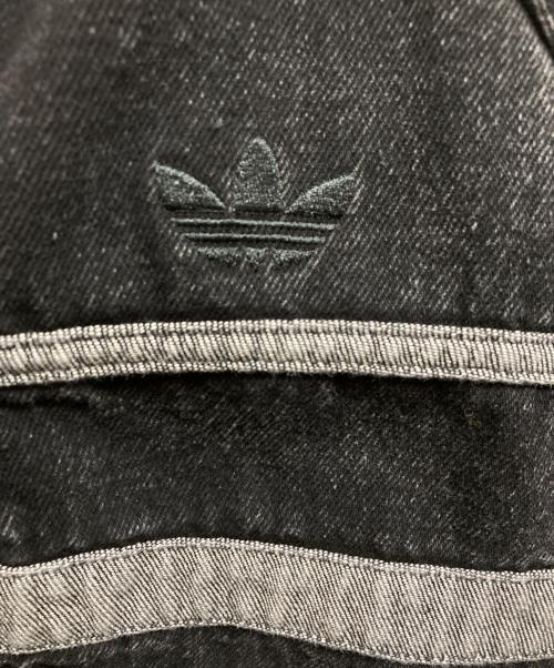 adidas（アディダス）adidas (アディダス) ファースト ブラックデニム トラックトップ ブラック サイズ:Mの古着・服飾アイテム