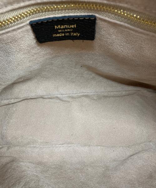 Manuel MILANO（マニュエルミラノ）manuel milano (マニュエルミラノ) 2WAYハンドバッグ ブラックの古着・服飾アイテム