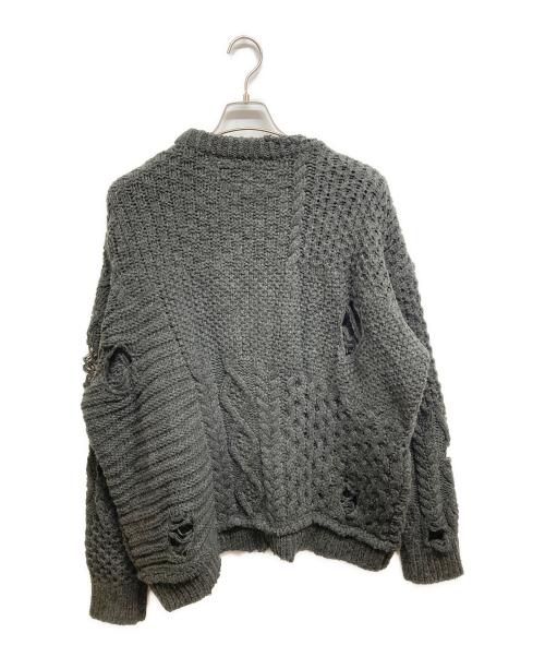 NEIGHBORHOOD（ネイバーフッド）NEIGHBORHOOD (ネイバーフッド) PATCHWORK SAVAGE SWEATER ブラック サイズ:XLの古着・服飾アイテム