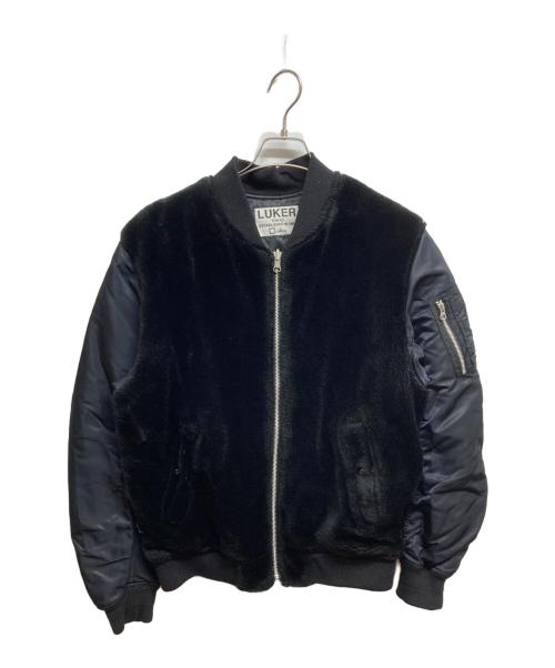 LUKER BY NEIGHBOR HOOD（ルーカーバイネイバーフッド）LUKER BY NEIGHBOR HOOD (ルーカーバイネイバーフッド) MA-1ジャケット ブラック サイズ:Lの古着・服飾アイテム