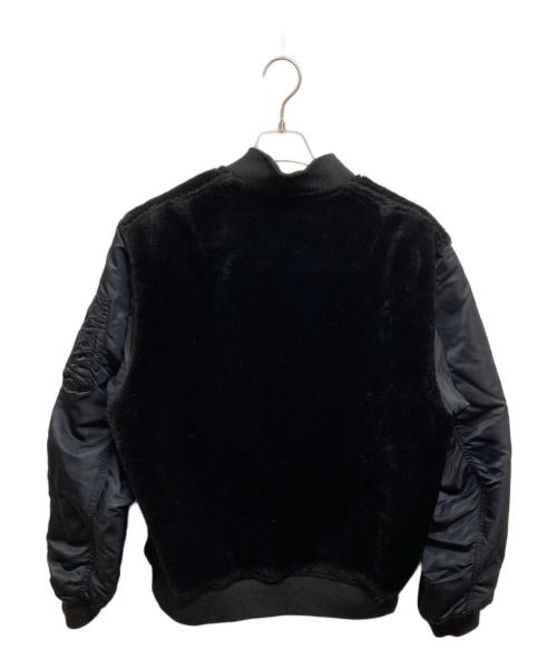 LUKER BY NEIGHBOR HOOD（ルーカーバイネイバーフッド）LUKER BY NEIGHBOR HOOD (ルーカーバイネイバーフッド) MA-1ジャケット ブラック サイズ:Lの古着・服飾アイテム