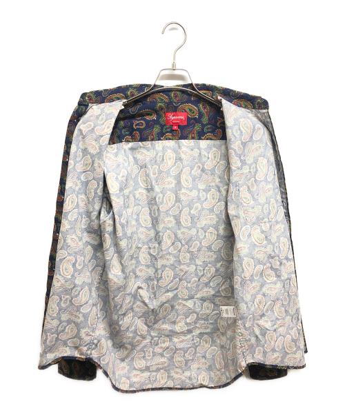 SUPREME（シュプリーム）Supreme (シュプリーム) Paisley Shirt ネイビー サイズ:Mの古着・服飾アイテム