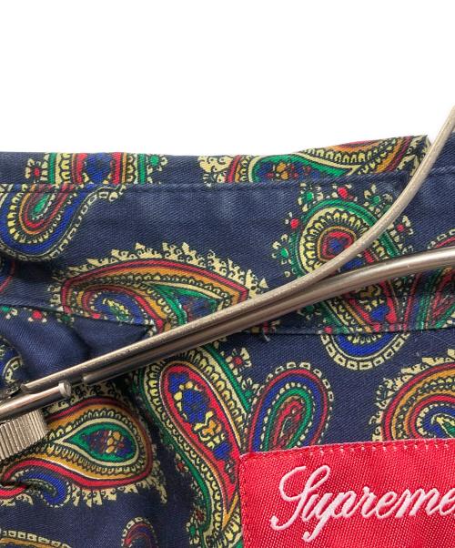 SUPREME（シュプリーム）Supreme (シュプリーム) Paisley Shirt ネイビー サイズ:Mの古着・服飾アイテム