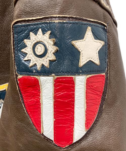 MORGAN MEMPHIS BELLE（モーガン メンフィス ベル）MORGAN MEMPHIS BELLE (モーガン メンフィス ベル) A-2 フライトジャケット ブラウン サイズ:42の古着・服飾アイテム