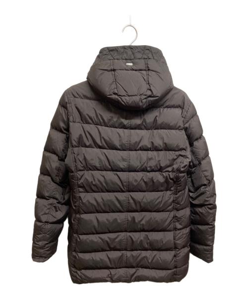 HERNO（ヘルノ）HERNO (ヘルノ) ウォーターレペレントナイロンフーディーダウンジャケット ブラウン サイズ:48の古着・服飾アイテム