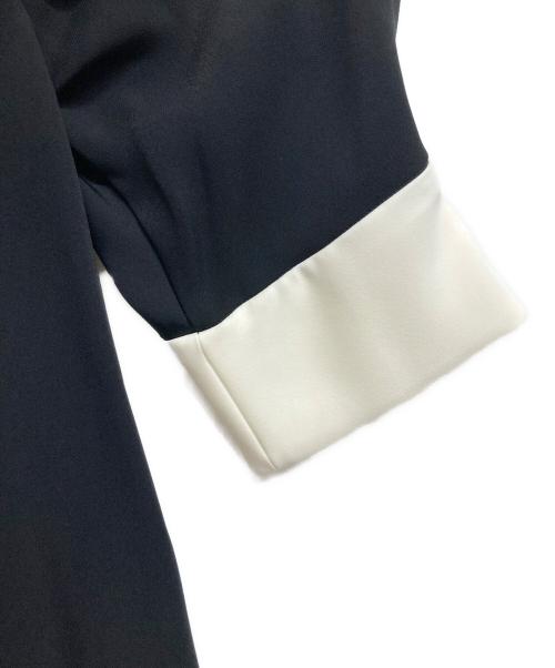 CELFORD（セルフォード）CELFORD (セルフォード) ボウタイAラインワンピース ブラック サイズ:38の古着・服飾アイテム