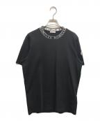MONCLERモンクレール）の古着「ネックロゴTシャツ」｜ブラック