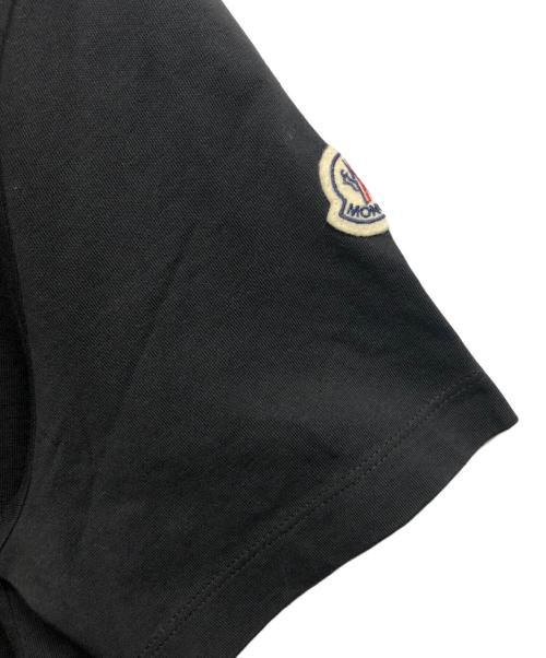 MONCLER（モンクレール）MONCLER (モンクレール) ネックロゴTシャツ ブラック サイズ:Lの古着・服飾アイテム