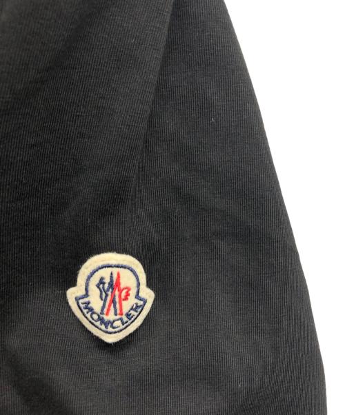 MONCLER（モンクレール）MONCLER (モンクレール) ネックロゴTシャツ ブラック サイズ:Lの古着・服飾アイテム