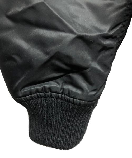 ALPHA（アルファ）ALPHA (アルファ) フーデッドリブジャケット ブラック サイズ:Lの古着・服飾アイテム