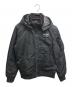 ALPHA（アルファ）の古着「フーデッドリブジャケット」｜ブラック