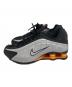 NIKE (ナイキ) SHOX R4 BLACK/VAST GREY-BRIGHT MANDARIN グレー サイズ:UK6：10000円