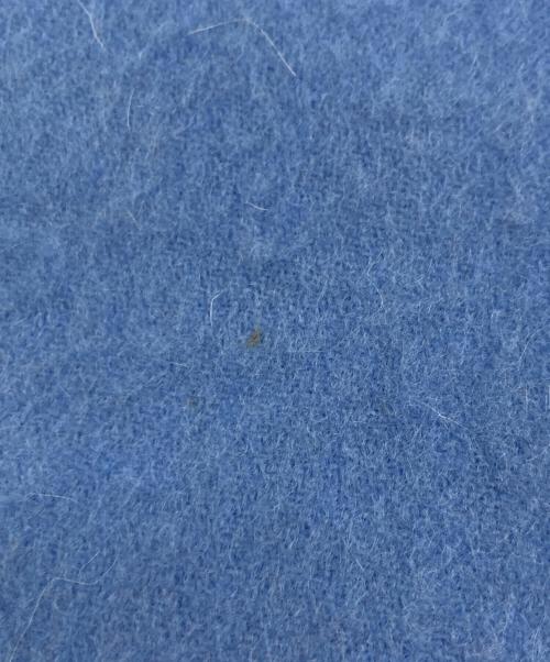 HERMES（エルメス）HERMES (エルメス) カシミヤストール ブルーの古着・服飾アイテム