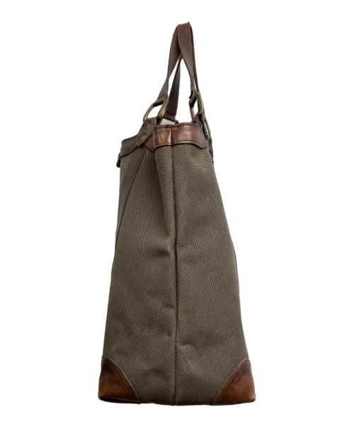 J&M DAVIDSON（ジェイ＆エム デヴィッドソン）J&M DAVIDSON (ジェイ＆エム デヴィッドソン) レザーコンビキャンバストートバッグ ブラウンの古着・服飾アイテム