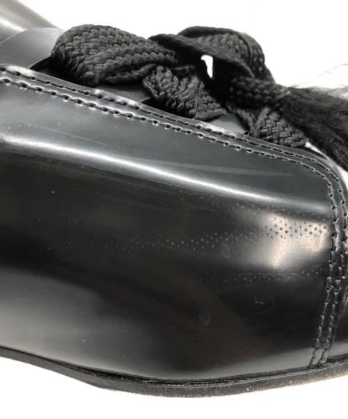 Chloe（クロエ）Chloe (クロエ) レザー レースアップ ローファー ミュール ブラック サイズ:37 1/2の古着・服飾アイテム