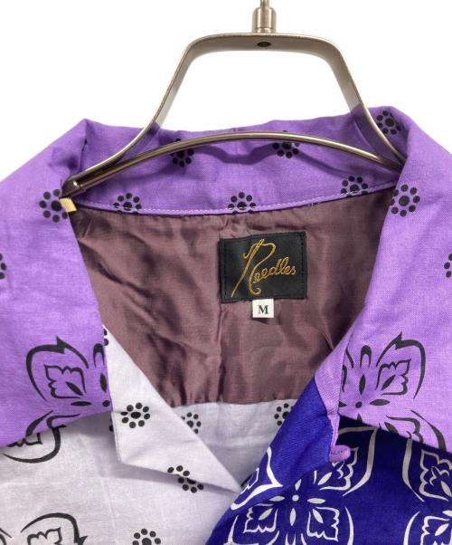 Needles（ニードルズ）Needles (ニードルズ) JOURNAL STANDARD (ジャーナルスタンダード) 別注 バンダナ柄オープンカラーシャツ パープル サイズ:Mの古着・服飾アイテム